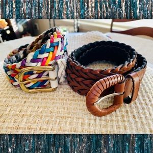 Leather Belt Set
